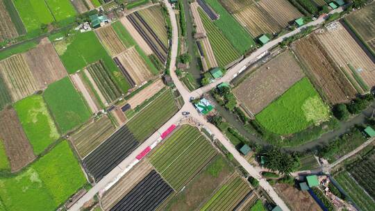 城郊农业基地航拍