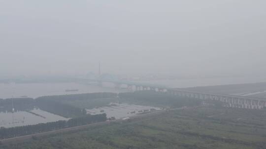 南京浦口科创广场航拍大楼风景