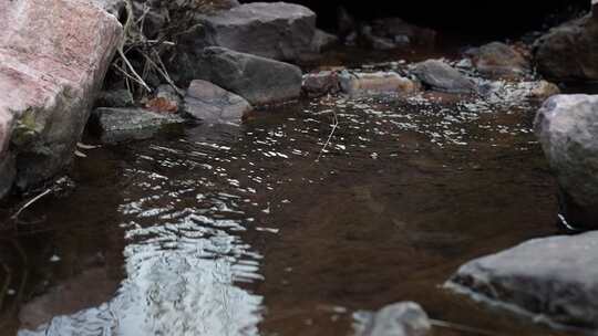 水流 小溪 流水 水滴 山区 高山 岩石