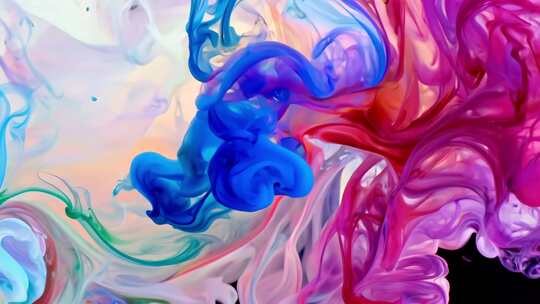 水墨色彩混合 抽象艺术 舞台背景