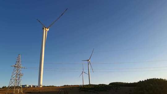 4K绿色能源清洁能源风力发电光伏发电