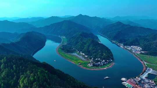 河流山川自然风光航拍