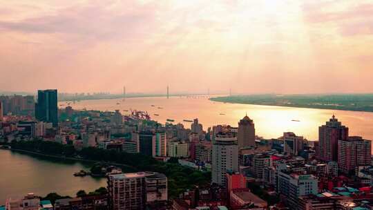 九江-城市大景-丁达尔效应