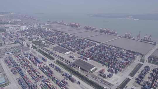 【原创】集装箱码头 出口贸易 经济发展视频素材模板下载
