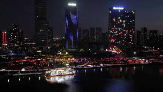 中国广东省佛山市佛山新城夜景