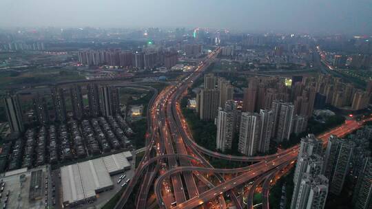 成都娇子立交夜景