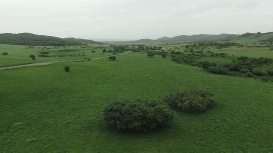 4K草原航拍素材，宣传片、旅行空境素材