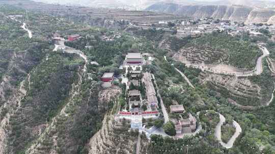 甘肃定西西岩山慧源寺航拍