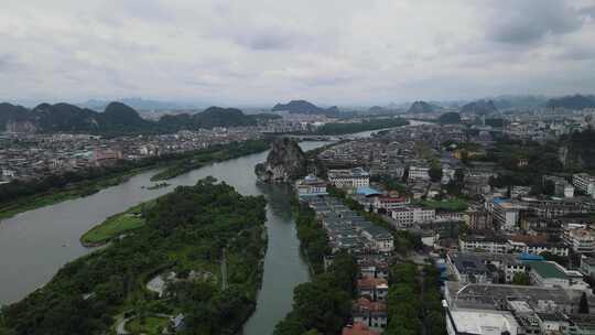 航拍中国之桂林山水视频素材模板下载