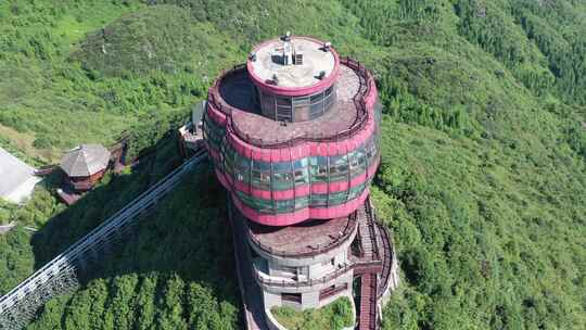 航拍中国凉都六盘水梅花山--民宿酒店原视频