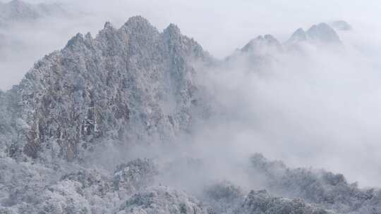 南太行伏牛山雪景雾凇云海自然风光