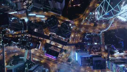 香港航拍夜景