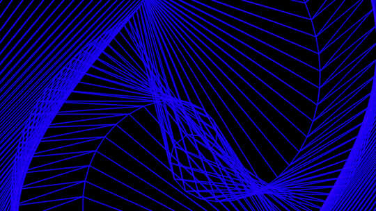 带通道 蓝色几何线条 变换网格