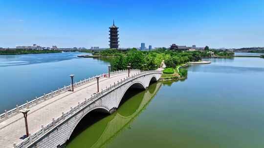 青岛胶州少海风景区视频素材模板下载