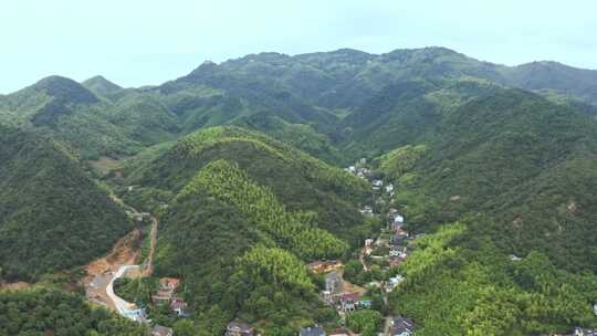 航拍避暑之地浙江湖州莫干山自然风光