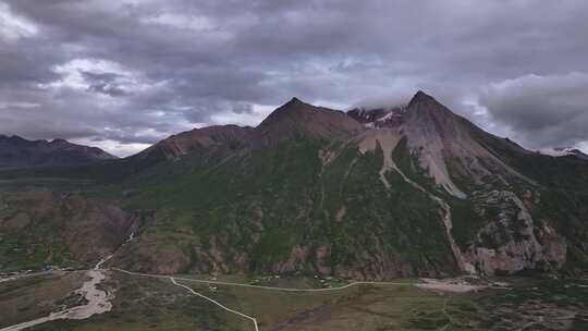 来古冰川景区航拍