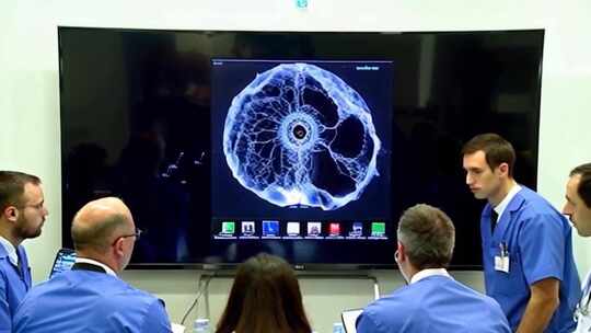 医学神经科学医院实验室会议谈论病人的治疗