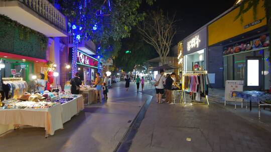 街头路边摊地摊经济市井集市街景夜市