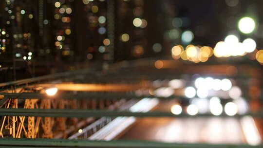 布鲁克林布里格之夜曼哈顿视频素材模板下载