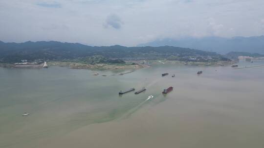 航拍长江三峡风光雄伟山川河流