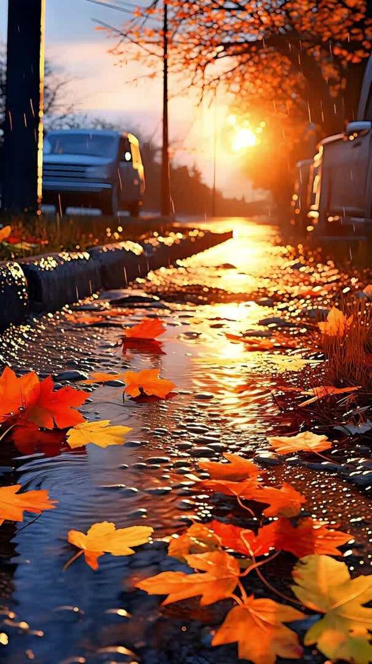 九组秋日光影片头素材