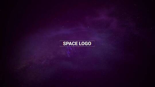抽象科幻空间logo展示片场AE模板