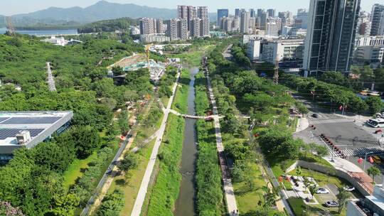 深圳南山西丽大沙河，九祥岭湿地公园