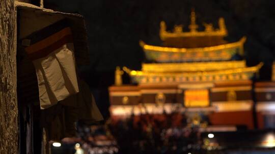 日喀则扎什伦布寺夜景