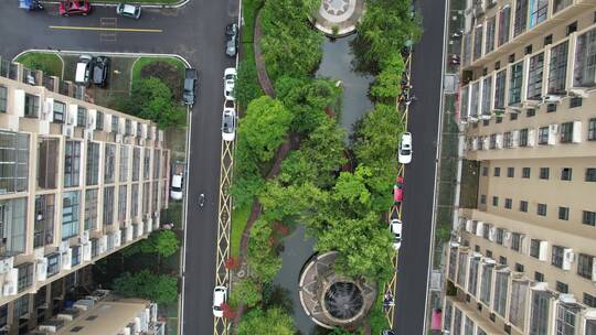 城市上空航拍