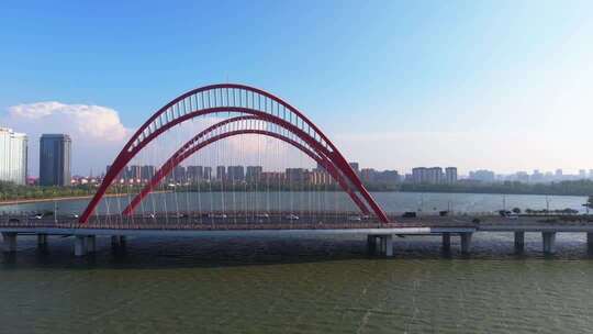 江西南昌艾溪湖大桥CBD商务区城市建筑素材