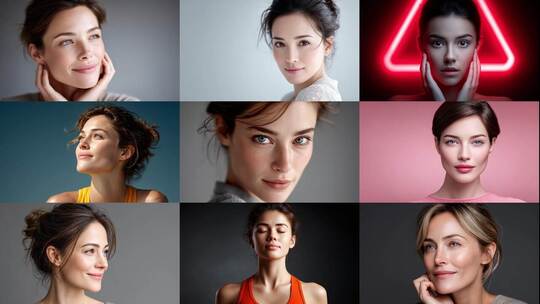 自信女性焕发迷人光彩高清在线视频素材下载