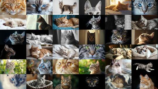 萌猫治愈合集各式猫咪(前97S为快速预览)高清在线视频素材下载