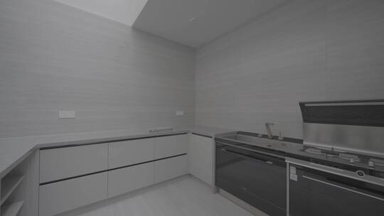 别墅豪宅内敞亮厨房SLOG3视频素材模板下载