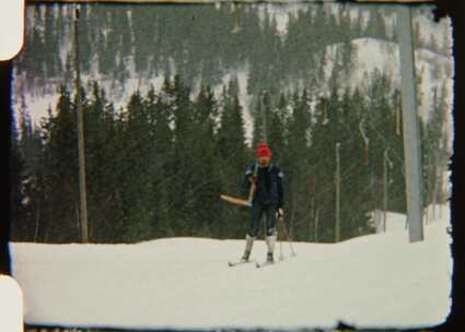 8毫米，人，滑雪电梯，雪