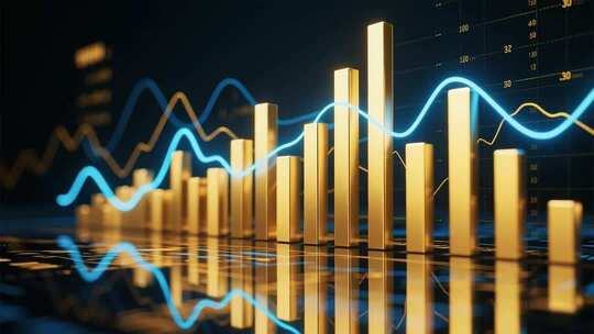 金融经济数据图表素材