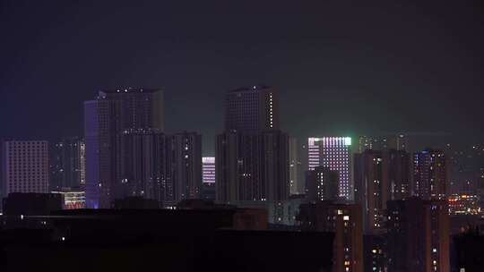 夜晚 城市视频素材模板下载