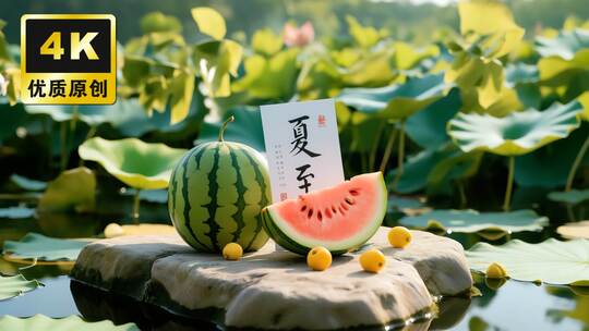 夏至节气夏天日系小清新治愈唯美盛夏清爽