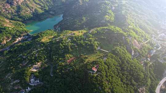 大海岛屿航拍 福建宁德霞浦 嵛山岛天湖