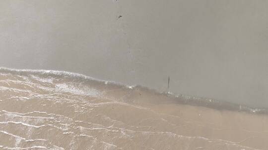 俯拍沙滩湿地视频素材模板下载