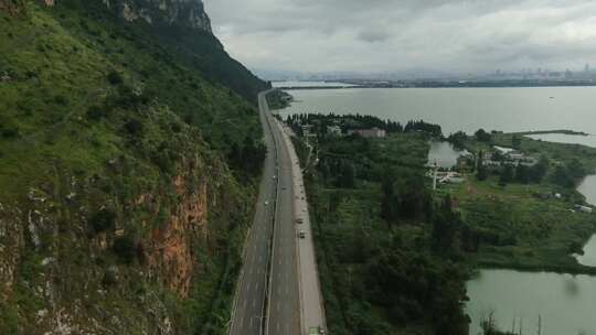 山间公路山水风景