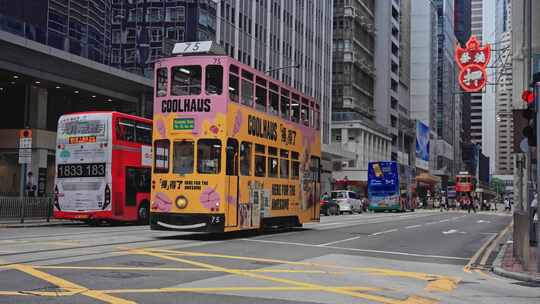 【正版素材】香港城市街道中环