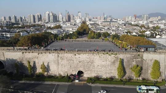 航拍南京城市宣传片地标建筑