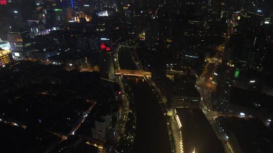 上海黄浦区外滩白玉兰东方明珠外白渡桥航拍视频素材模板下载