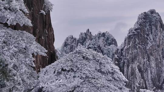 安徽黄山雪景