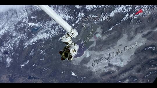 卫星从太空看盐湖城