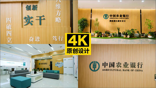 中国农业银行标识特写