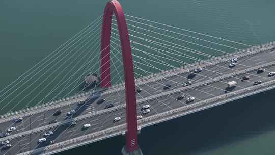 杭州航拍-杭州复兴大桥