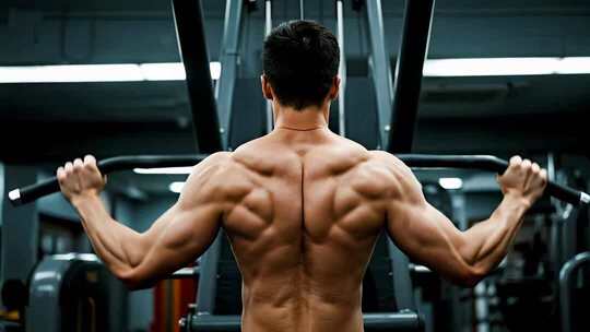 健身房男人力量训练健康生活方式视频