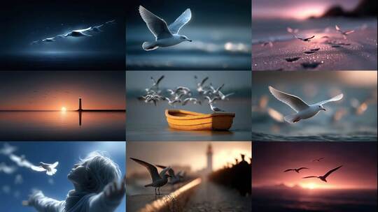 自由飞翔的鸽子群像展现生命活力与希望高清在线视频素材下载