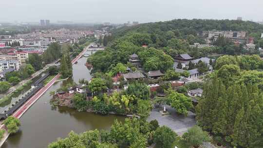 著名旅游景区湖北黄冈东坡赤壁航拍